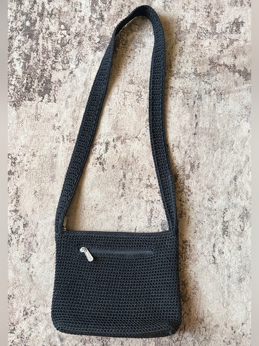 The Sak Black Quilted Crossbody with Zippered Interior Pocket